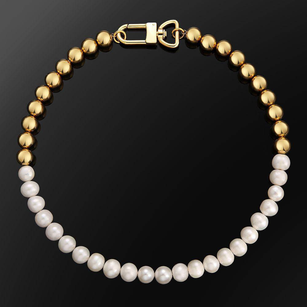 Golden Delicate Pearl Necklace – GIVA Jewellery